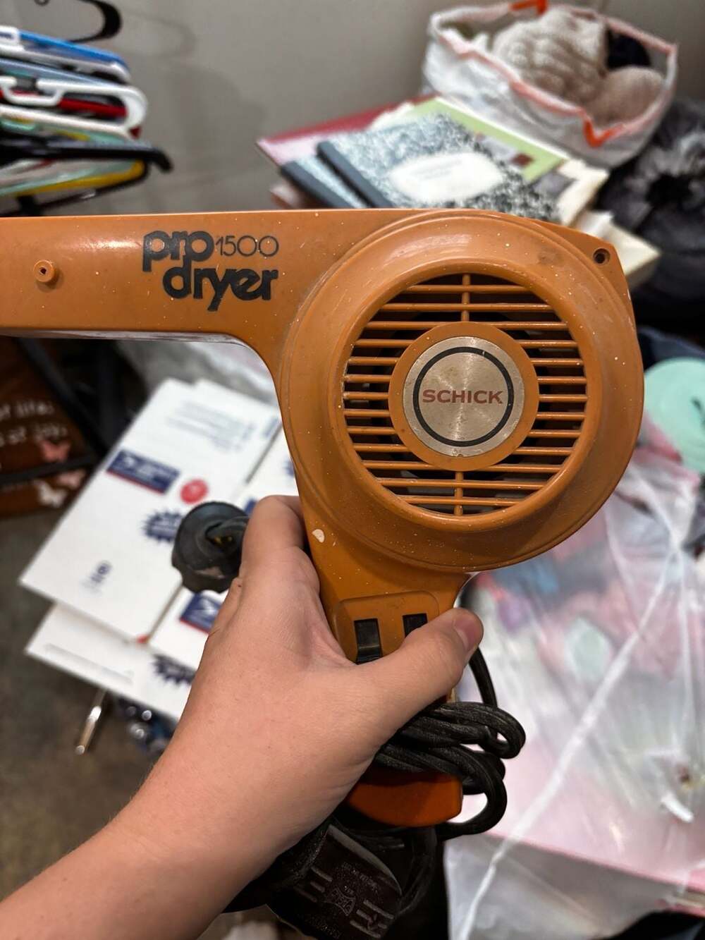 Vintage Schick Pro 1500 Hair Dryer